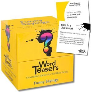 Word Teasers Card Game Conversation Starters Humor Funny Sayings Date Night Work